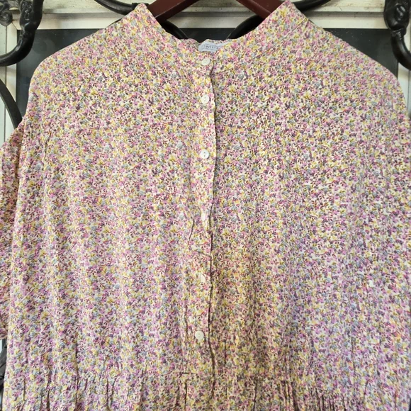 Sweet Salt Floral Coquette Cottagecore Tiered Midi Dress Pockets - 3XL 22/24 - Picture 2 of 6